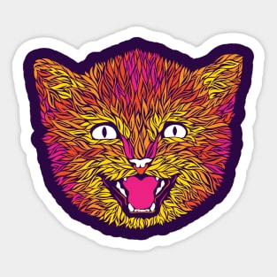 Fire Kitten Sticker